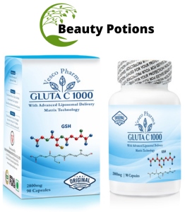 Vesco Pharma Gluta C 1000 Glutathione Skin Whitening Capsules