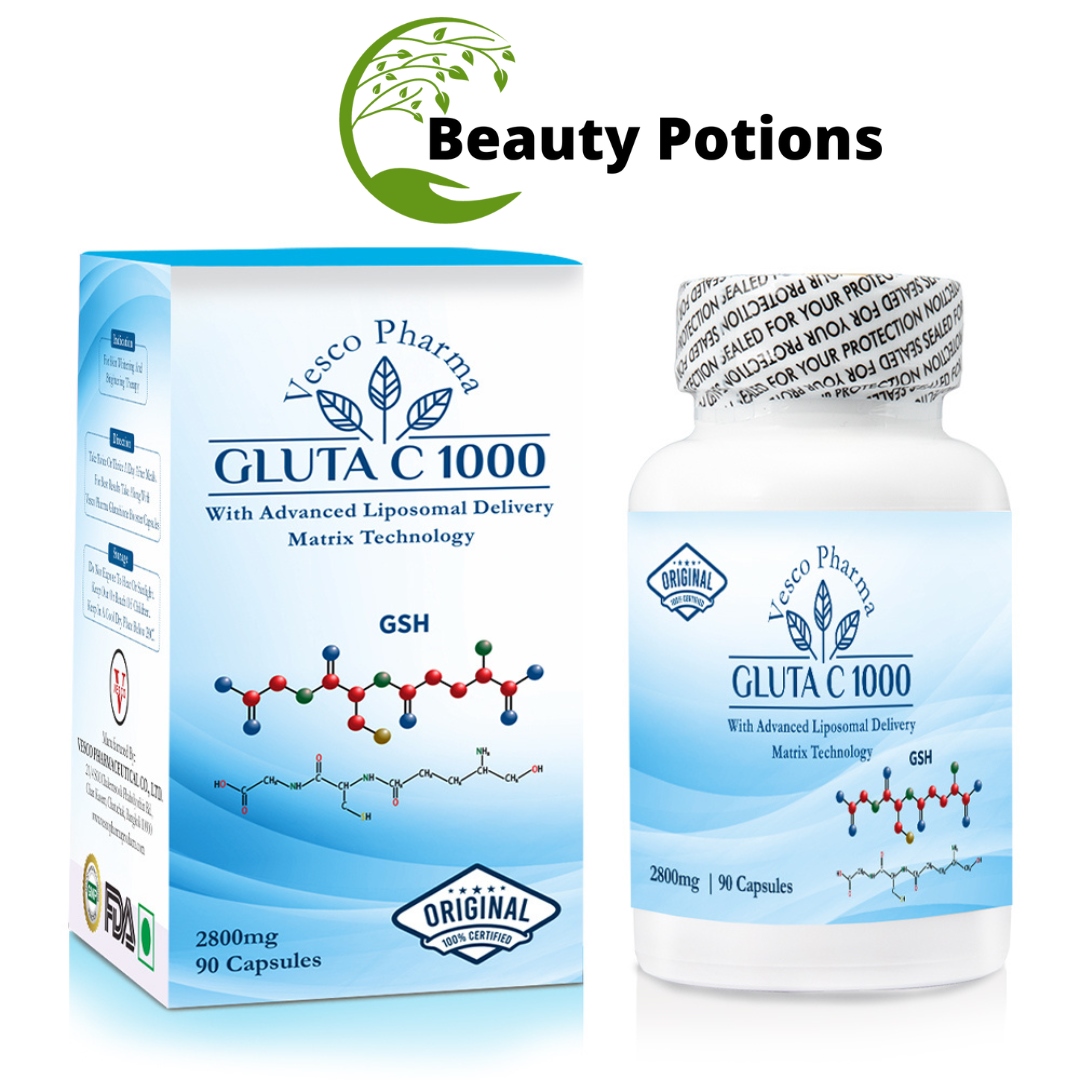 Vesco Pharma Gluta C 1000 Glutathione Skin Whitening Capsules