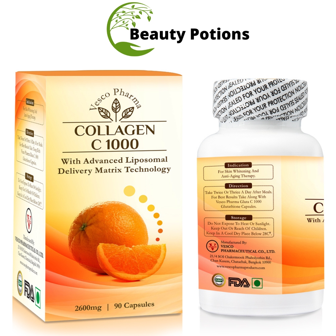 Vesco Pharma Collagen C 1000 Collagen Capsules 90 Capsules