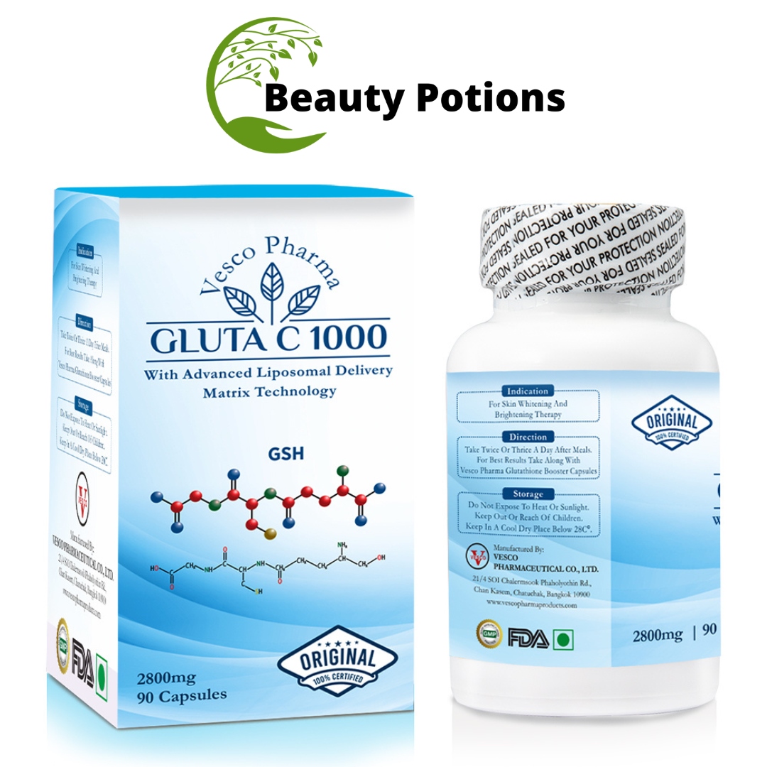 Vesco Pharma Gluta C 1000 Glutathione Skin Whitening Capsules